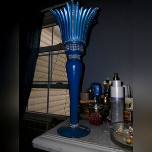 Romanian Crystal Candel Holder